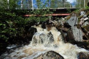 meandrande når Norrsjön.