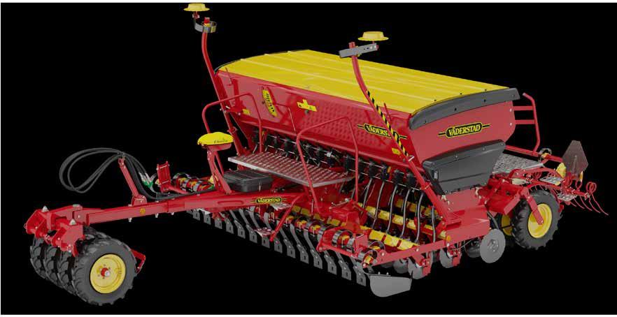 trådlös styrning OffSet-monterade återpackarhjul 125 mm Hydraulisk efterharv