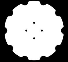470 mm De nya Carrier-tallrikarna har en större diameter och en djupare urspårning.