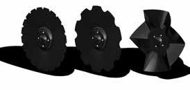 >120 hk Parallellfört föredskap 125 mm En tallrik -