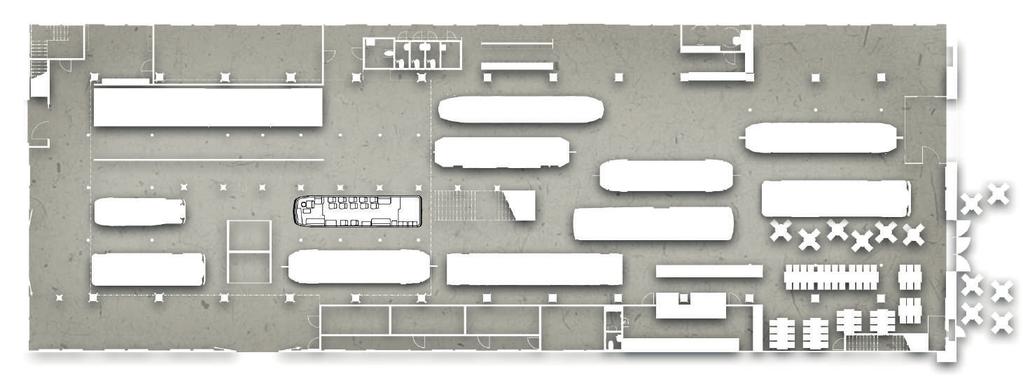 SPÅRVÄGSMUSEET / PLAN 1 Temat här är Länets blodomlopp.