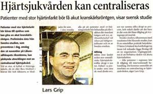 Hjärtsjukvård Styrning av patient med misstänkt hjärtinfarkt En SU-gemensam rutin för omhändertagande av patienter med misstänkt hjärtinfarkt.
