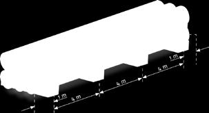 Vid pållängder på mindre än 12 meter används minst två mellanlägg och om pållängden överstiger 12 meter behövs minst fyra mellanlägg.