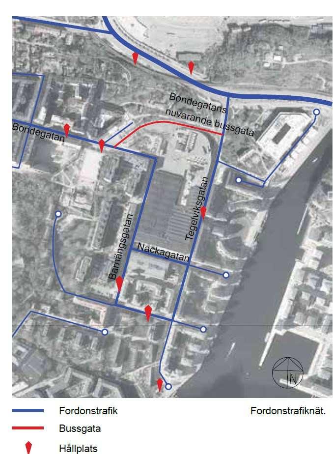 Sida 19 (61) karakteristisk gatukaraktär längs Barnängsgatan, Tegelviksgatan och Norra Hammarbyhamnen.