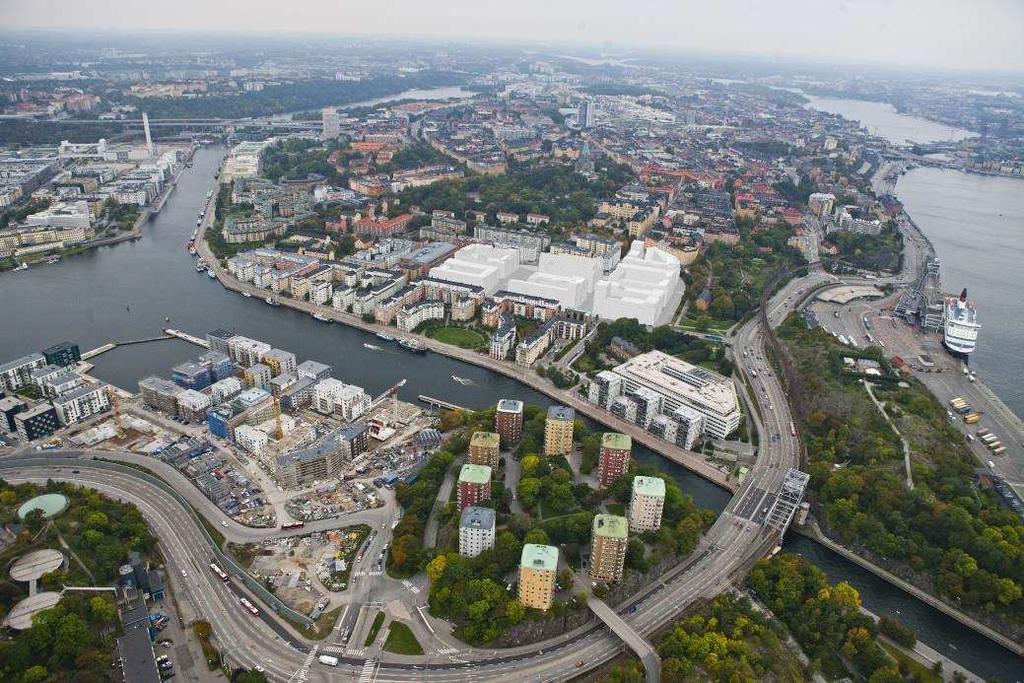 (Volymer sammansatt av Tengbom efter underlag från respektive byggaktör/arkitekt, monterad i flygfoto