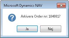 En bekräftelse kommer upp. Klicka på Ok.