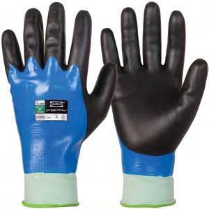 Lämpliga för grovt arbete i torra arbetsmiljöer där det finns stor risk för nötningsskador. God ventilation. 4121 Strl.: 10 Jersey-fleece/Nitril 26 cm 144 par (12 per bunt) 6 kart.