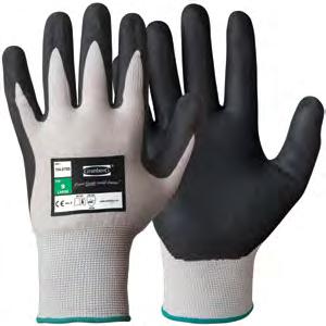 Montagehandskar, vinter Med särskild nitrilskumbeläggning. Slitstarka. Varma, tätslutande och mycket bekväma. Varm borstad akryl på insidan av handskarna, yttermaterial i stark nylon.