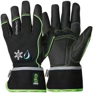 EX montagehandskar, vinter MicroSkin Shield -material med membran i ProTex och ovanhand i Spandex. Kardborreknäppning. Skyddar mot kyla och fukt. Varmt och mjukt foder inuti handskarna.