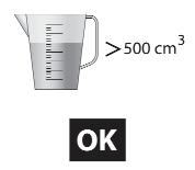Figur 31 Om mera vatten än en halv liter måste fyllas på efter 10 minuter anses ventilen som otät.