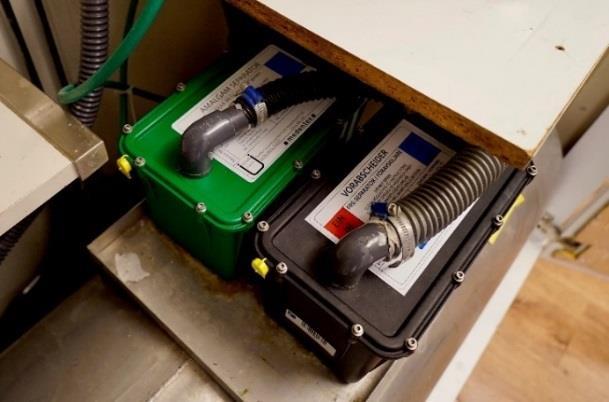 Föravskiljare: Installeras vid behov innan amalgamavskiljare för att fånga