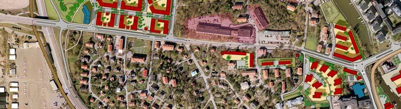 Marken avses upplåtas med tomträtt och möjliggör uppförande av ca 315 lägenheter i tre bostadskvarter, ett litet torg samt två friliggande förskolor för ca 180 förskolebarn.