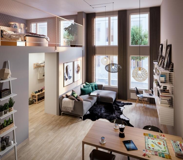 Urval av projekt Metronomen (Telefonplan) består av 188 bostadsrätter med en total BOA om cirka 7 600 m 2.