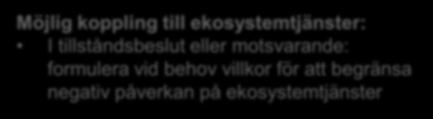 Nej Ja Godkänd MKB, beslut om tillstånd, kompensation eller dylikt I tillståndsbeslut eller