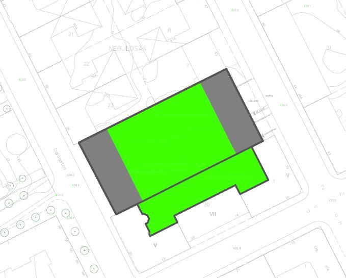 Nebulosan 32 Befintlig byggnad Nebulosan 33 Befintlig byggnad Befintlig innergård Befintlig innergård utanför fastighetsgräns 2(12) Figur 1 Befintlig situation 2.