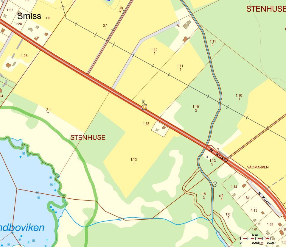 Den var något mindre och ligger intill ett elskåp ca 3,5 meter från väg 140 och ett par meter norr om den sedan tidigare registrerade stensättningen (RAÄ 138:1).