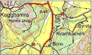 Vitsån är ett av länets största vattendrag och med all sannolikhet förekommer även uppvandring på våren. Kagghamraån Uringebäcken Bilväg Brinkbäcken Väg Bild 23.