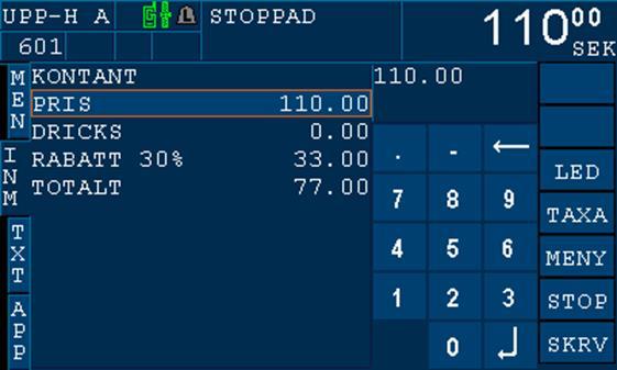 Minpris Används i vissa taxameterkonfigurationer där syftet är att priset aldrig skall understiga ett satt minpris, oavsett resans längd. Parametrarna för en minpristaxa hanteras i tariffprogrammet.