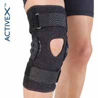 KNÄORTOSER Active X Short En knäortos avsedd för olika typer av knäsmärtor som t.ex. mild till moderat sidoinstabilitet. Ortosen har skenor med inställbar flexion/extensionstopp.