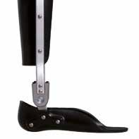ORTOS- OCH PROTESKOMPONENTER Slim Line Double Action ankelled Ankelled som enkelt kan ställas i önskad plantar-dorsal flexion. Leden har ett rakt infäste för skenan.