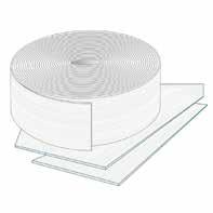 PLASTER OCH MATERIAL Aliplast En copolymerfoam som fäster mot sig själv. Materialet har en slät yta som är lätt att hålla ren. Lämpligt för applikationer som måste ligga direkt mot huden.
