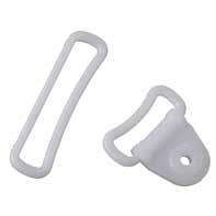 PLASTER OCH MATERIAL D-ring plast D-ringar i plast. Finns med eller utan fäste. Art. nr. Modell Färg Förp.