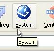 Varje ikon representerar en grundmodul eller någon annan programfunktion.