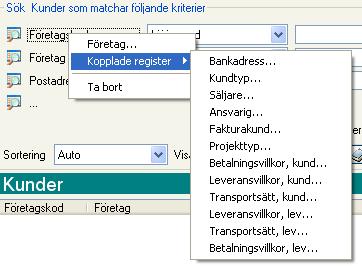 Uteslutning För vissa register är det möjligt att göra en enkel uteslutning av träffar på en sökning.