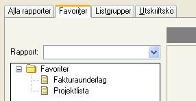 Listgrupperna kan vara anpassade för användare, användningsområden eller vara listor som är avsedda för utskrift med periodiska intervall, t.ex. vecko- eller månadsvis.
