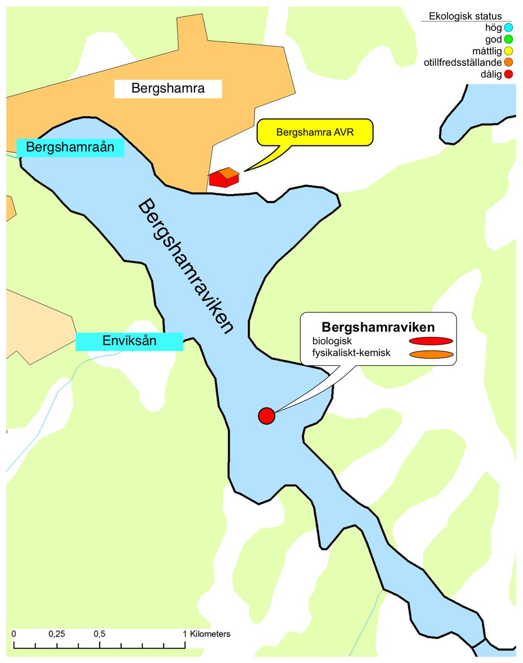 Bergshamraviken Bergshamraviken är en trösklad havsvik som sträcker sig från Bergshamra i norr till Stäkhålet vid Vettershagabron i söder. Vattenförekomsten yta uppgår till 1,8 km2.