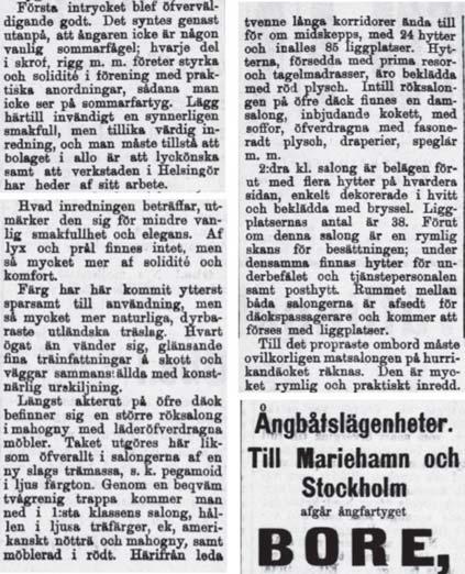 Fartygsbygget blev kraftigt försenat, men när Bore äntligen anlände till hemmahamnen hälsades hon med hänförelse.