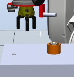 Figur 26: Robotens visionsystem lokaliserar brickan 8.1.