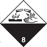 AVSNITT 13: AVFALLSHANTERING 13.1 Avfallsbehandlingsmetoder Avfallshantering för produkten Produkten är frätande och avfallet ska därför, om det ej neutraliserats, betraktas som farligt avfall.
