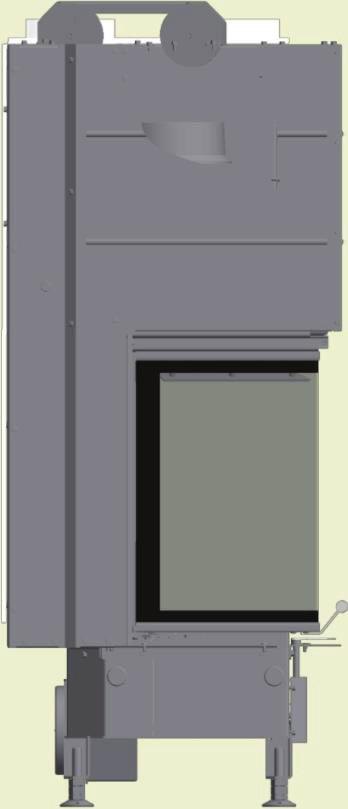 267 mm 580 mm 300 mm 300 mm * 100 mm 100 mm A-A ( 1 : 10 ) INSTALLATION I BRÄNNBARA MATERIAL MED BRANDVÄGG Inbyggnad av Scan 5004 med strålnings sköld mot brännbar vägg skyddas av brandväggen.