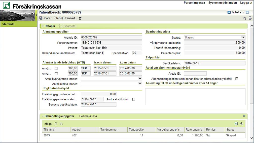 9. Klicka på knappen för att komma till