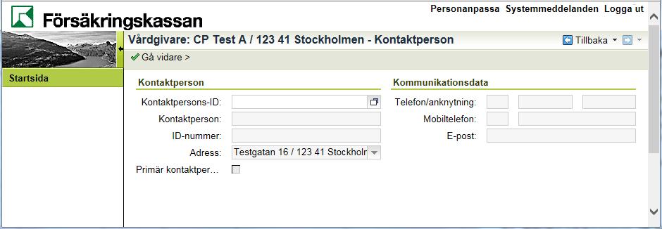 Vill du ta bort en kontaktperson klickar du på papperskorgen på den rad där kontaktpersonen finns som du vill ta bort. 5.