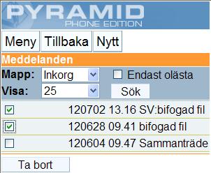 2.2. Meddelande Nytt Om du vill skicka ett nytt meddelande klickar du på kommandot Nytt direkt från menyn Meddelande. Meddelandet skickas när du klickar på Spara.