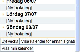 MÅNAD Kommandot Månad presenterar kalendern för den innevarande månaden. IDAG Kommandot Idag presenterar dagens kalender. NÄSTA/FÖREGÅENDE Med kommandot << >> visas nästa respektive föregående vecka.