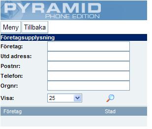 Kreditupplysning Företagsupplysning är en modul med syfte att integrerat göra kreditupplysningar, adressuppdatering och ge hjälp vid nyregistrering/ uppdatering av