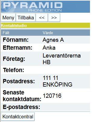 SUMMOR Nederst visas en list för summor, dvs. summor av summerbara fält i listkontrollen. Motsvarande funktion i Pyramid är verktygspalettens funktion Visa summor på/av. 17