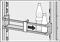 Fig. 33 u För att livsmedlen inte skall fördärvas av bakterier: Förvara animaliska och vegetabiliska livsmedel skilt från varandra i lådorna. Detta gäller även för olika köttsorter.
