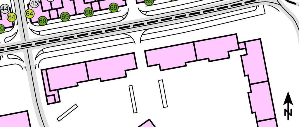 Ekvivalentnivå är inte beräknad då tidtabell ej finns att tillgå så pass tidigt i projektet.