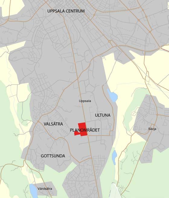 Detaljplan för norra Bäcklösa, dnr: 2014-000032, granskningshandling OMRÅDESFÖRUTSÄTTNINGAR OCH FÖRÄNDRINGAR Plandata Geografiskt läge och areal Planområdet är lokaliserat i Bäcklösa, väster om Dag