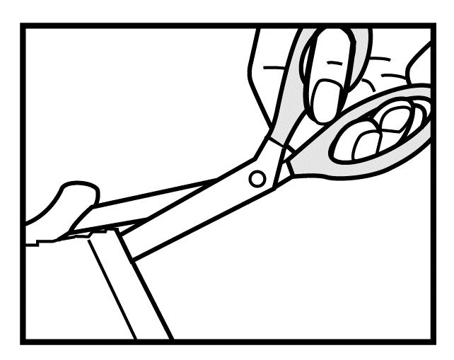 Figur 1: Riv försiktigt upp påsen för hand helt och hållet (figur 2).