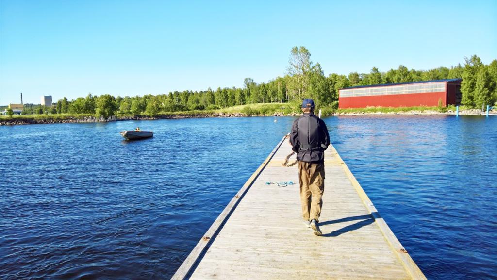 vid Öbergs Udde höll på att gå i