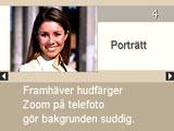 3. Tryck på [SET] för att ändra kamerans inställningar i enlighet med valt scenexempel. Inspelningsläget kopplas åter in.