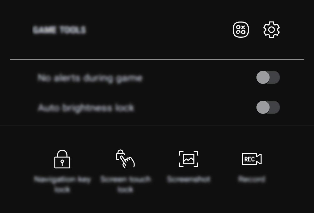 Använda Game Tools Du kan använda olika alternativ på panelen Game Tools medan du spelar ett spel. Om du vill öppna panelen Game Tools trycker du lätt på på navigeringsfältet.