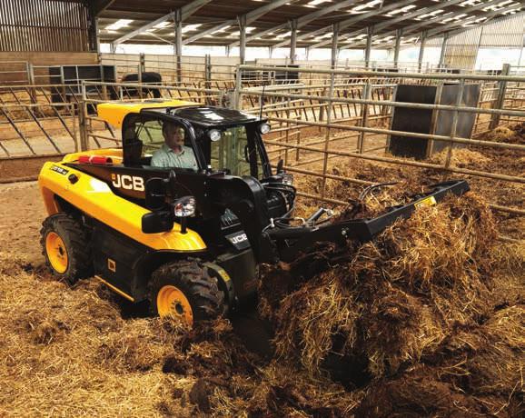 SÄKERHETEN ÄR LIVSVIKTIG PÅ ETT LANTBRUK SÅ VI HAR UTFORMAT NYA JCB 516-0 AGRI SÅ ATT DEN TAR HAND