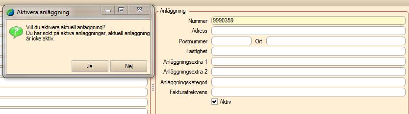 43150 ärende 66408 Kund > Anläggning Skall visas på konferens I Anläggningsbilden har nu fältet Upphör att gälla lagts till för