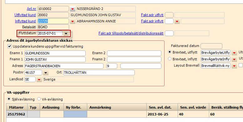 43156 ärende 64482 Kund > Anläggning Skall visas på konferens Ägarbyte. Kunna skapa ägarbytesanmälan utan att stoppa debiteringen. Detta går redan idag i Future.